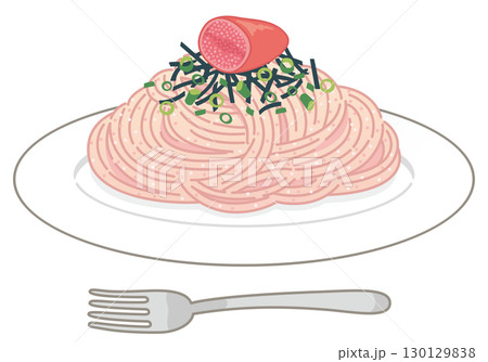 明太子パスタ(フォークあり) 明太子パスタ(フォークあり) 130129838