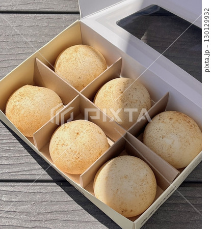 Soft and fluffy gamja-ppang (potato bread) with a golden crust and savory mashed potato filling, offering a perfect balance of warmth, comfort, and hearty flavor in every satisfying bite. Soft and fluffy gamja-ppang (potato bread) with a golden crust and savory mashed potato filling, offering a perfect balance of warmth, comfort, and hearty flavor in every satisfying bite. 130129932