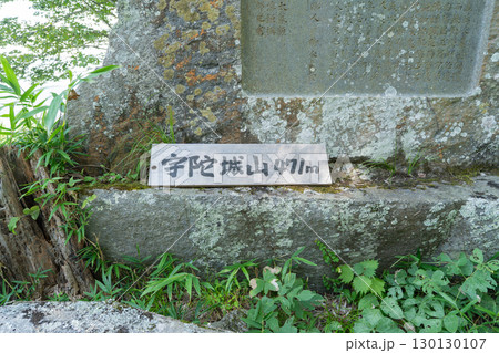 城山の山頂（宇陀松山城） 130130107