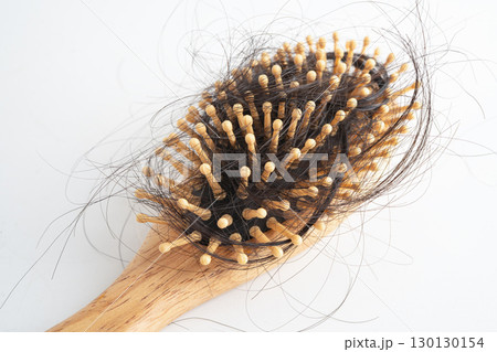 Hair loss fall with comb bush serious problem health, beauty and cosmetic. 130130154