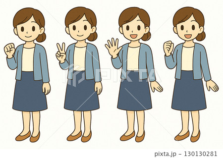 じゃんけんのイラスト 130130281