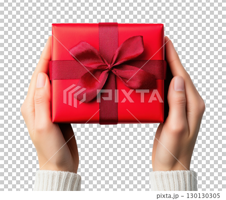 Hands with Gift Box 130130305