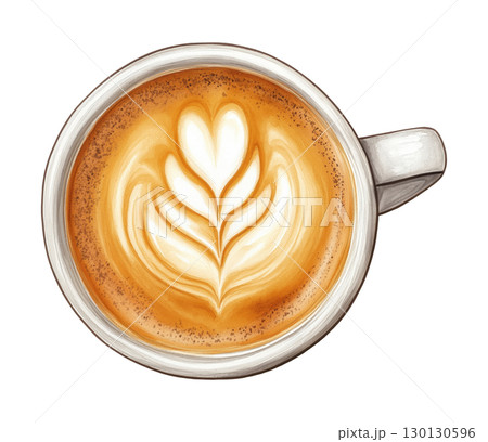Coffee Cup Illustration 130130596