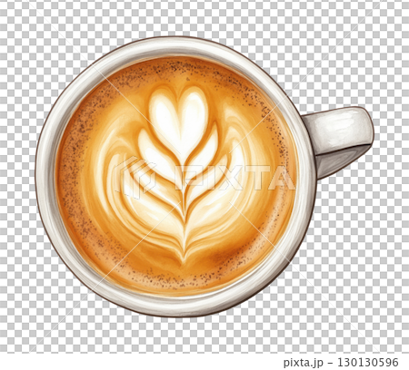 Coffee Cup Illustration 130130596
