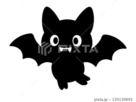 かわいいコウモリのイラスト素材 130130693