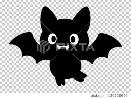 かわいいコウモリのイラスト素材 130130693