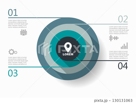 Infographic design template with place for your data. Vector illustration. 130131063