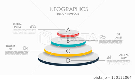 Infographic design template with place for your data. Vector illustration. 130131064