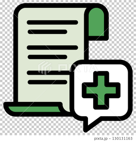 Illustration icon material: Medical file 229 130131163