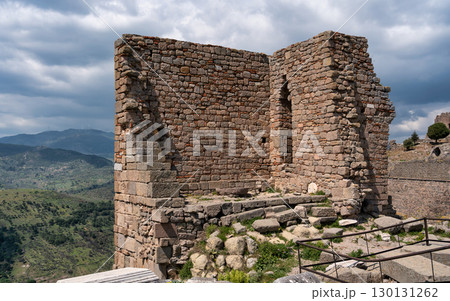 Sanctuary of Athena, Pergamon Acropolis, UNESCO World Heritage Site, Bergama, Izmir, Turkey 130131262