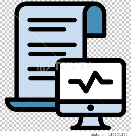 Illustration icon material: Pharmaceutical medical file 236 130131332