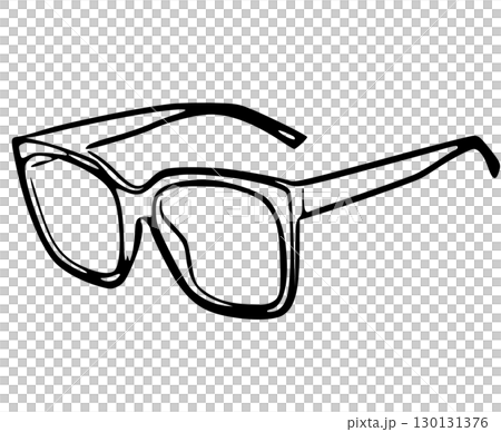 glases icon black and white concept 130131376