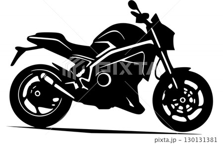 motorcycle icon black and white concept 130131381