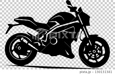 motorcycle icon black and white concept 130131381