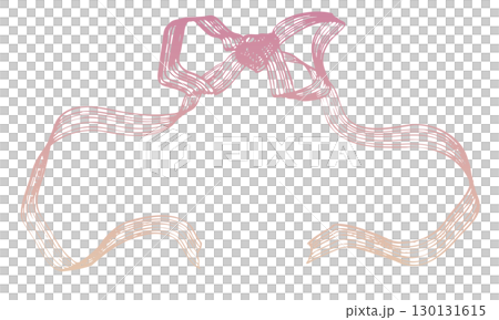 用於賀卡、慶典和留言的古董手寫絲帶 130131615