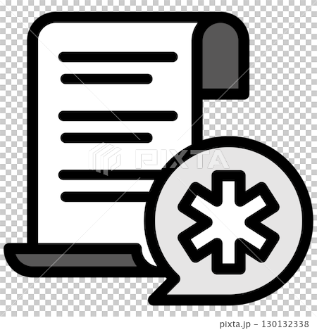 Illustration icon material: Medical file 261 Illustration icon material: Medical file 261 130132338
