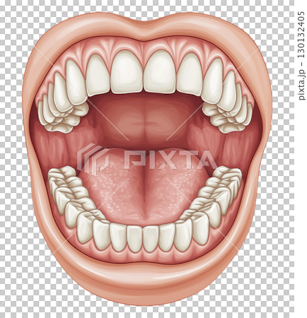 Open Human Mouth Open Human Mouth 130132405