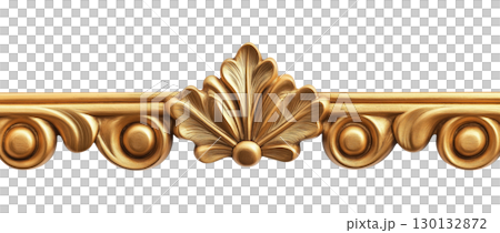 Gold Ornamental Border 130132872