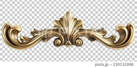 Golden Decorative Element 130132886