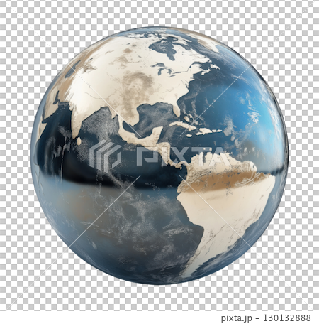 Metallic earth globe Metallic earth globe 130132888