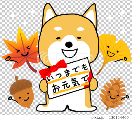 Shiba Inu handing over cards to grandparents on Respect for the Aged Day Shiba Inu handing over cards to grandparents on Respect for the Aged Day 130134469