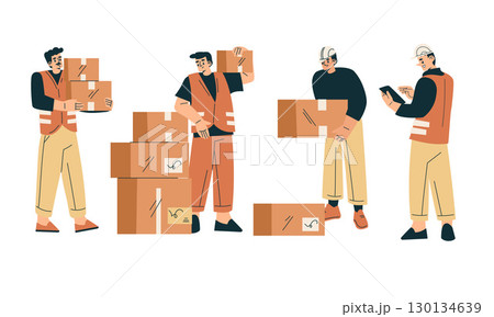 Warehouse Workers Are Responsible for Effectively Managing Packages and Shipments Warehouse Workers Are Responsible for Effectively Managing Packages and Shipments 130134639