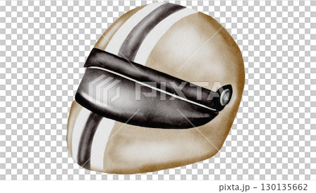 Racing helmet watercolor illustration. Motorcycle helmet in pastel colors with balloons on a white background. Ideal for children's textiles, stickers and baby shower design for boys Racing helmet watercolor illustration. Motorcycle helmet in pastel colors with balloons on a white background. Ideal for children's textiles, stickers and baby shower design for boys 130135662