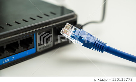 The internet cable is pulled out of the router.  130135772