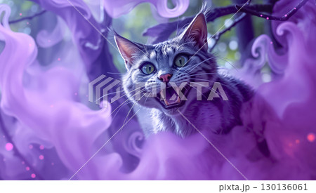 The Cheshire Cat in the Enchanted Forest, from Alice in Wonderland The Cheshire Cat in the Enchanted Forest, from Alice in Wonderland 130136061