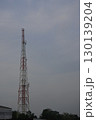 telecommunication tower with antennas   blue sky 130139204