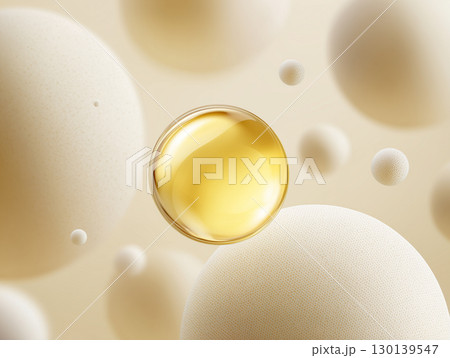 ビタミンエッセンスと保湿成分を表現した美容コンセプト ビタミンエッセンスと保湿成分を表現した美容コンセプト 130139547