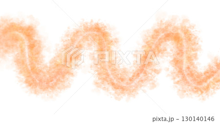 Wavy glowing orange light trail with smoke or dust particles on transparent background, abstract fire or magic energy effect Wavy glowing orange light trail with smoke or dust particles on transparent background, abstract fire or magic energy effect 130140146