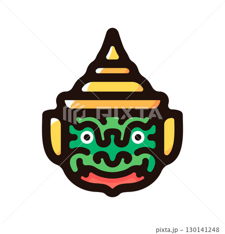 タイの巨人イラストアイコン（タイ文化・観光・タイ素材） 130141248