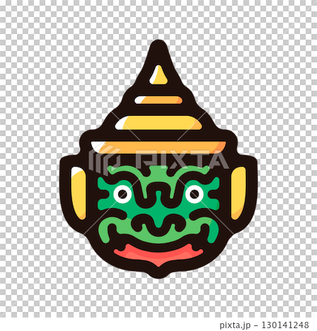 Thai giant illustration icon (Thai culture, tourism, Thai material) 130141248