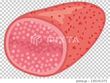 断面の見えるカット辛子明太子（トウガラシ粉末付き） 130141375