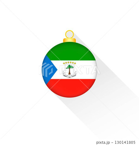 Equatorial Guinea National Flag Christmas Decoration. 130141805