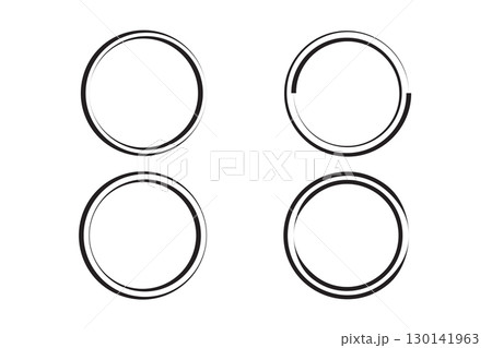 Circular frames with varying concentric lines. Circular frames with varying concentric lines. 130141963