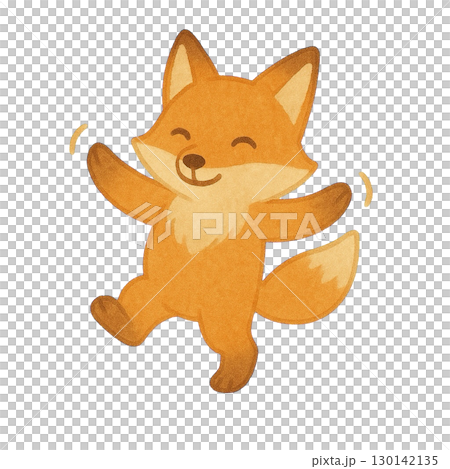 踊っているきつねのイラスト 130142135