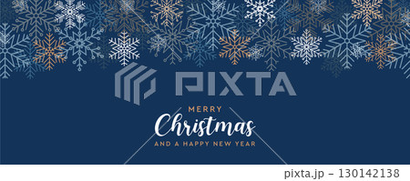 merry christmas card with snowflake decoration vector illustration merry christmas card with snowflake decoration vector illustration 130142138