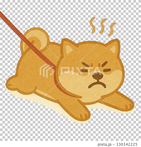 Illustration of a Shiba Inu refusing 130142225