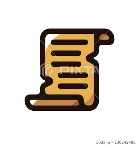 パピルスのイラストアイコン（古代エジプト・旅行・エジプト文化素材） 130142488