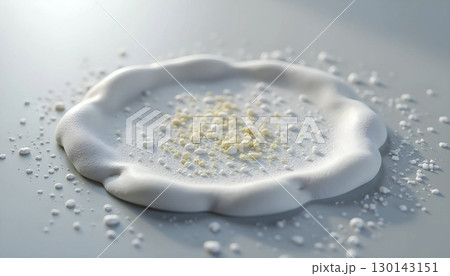 Gray Silicone Surface with Dust Particles 130143151