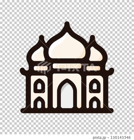 泰姬陵插圖圖示(旅遊,旅行,印度素材) 泰姬陵插圖圖示(旅遊,旅行,印度素材) 130143346