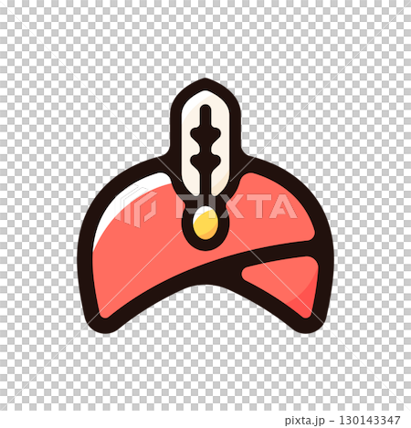 ターバンのイラストアイコン（アラブ文化・民族衣装・インド素材） 130143347