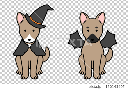 Dogs, rescue dogs, and mixed breed dogs in Halloween costumes Dogs, rescue dogs, and mixed breed dogs in Halloween costumes 130143405