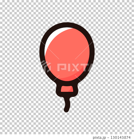 Balloon illustration icon (festival, event, decoration material) Balloon illustration icon (festival, event, decoration material) 130143874