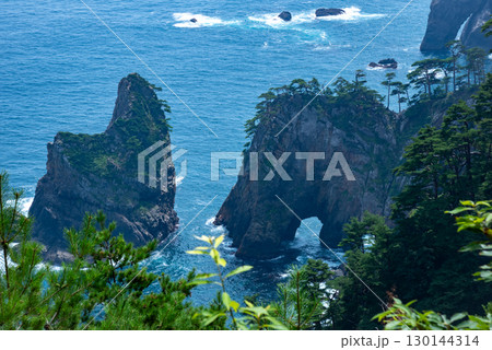 岩手県　三陸復興国定公園　北山崎　風景 130144314