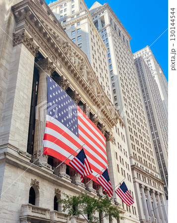 Wall St View in New York USA Wall St View in New York USA 130144544