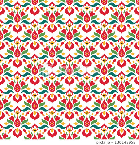 vector seamless pattern of abstract colorful geometric shapes 130145958