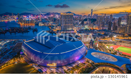 Kai Tak Stadium construction site in Hong Kong Aug 27 2025 130145961